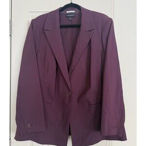 Lane Bryant Blazer Women’s 26 Plus Wine Red Sexy Stretch The Bryant Blazer
